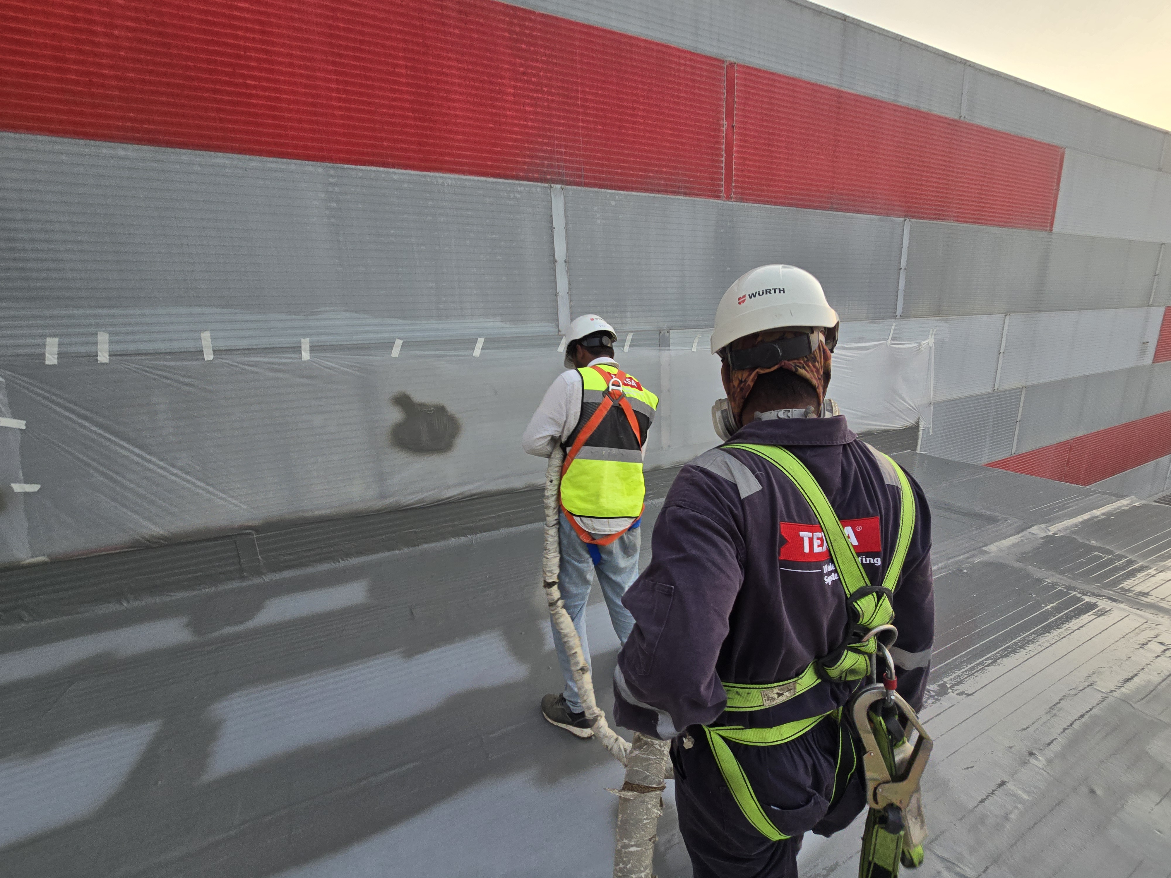 Roof and podium waterproofing